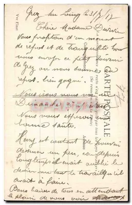 Grez-sur-Loing — Złamane Perthuis — Henry Hélène — Rewers