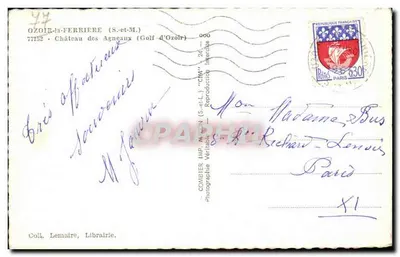 Castelo dos Agneau — Ozoir-la-Ferrière (S.-et-M.) — COMBIER IMP. MASON (S.-et-M.) — Verso
