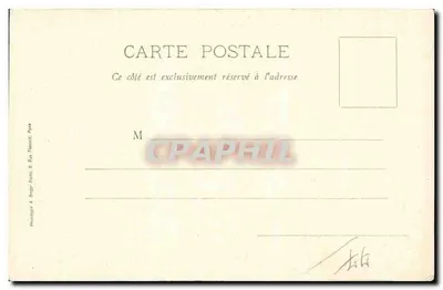 Castelo-Landon — Torre da Igreja Nossa Senhora — Editor A. Béguin, Paris — Verso