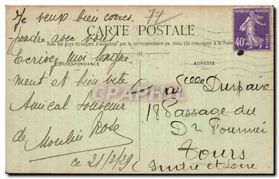 Le Boulevard Liévin — vue d'une rue bordée d'arbres et de maisons — éditeur Col. Rouquette — Verso