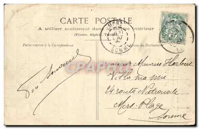 Igreja de Puisieux - O Portal — Ruínas góticas — A. Marguillier, Rue Blanchard, Puisieux (Loir-et-Cher) — Verso