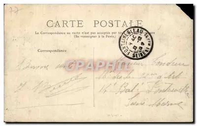 La Houssaye — Zamek Palls — wydawca Gouzitros — Rewers