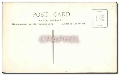 Mulher e criança com cordeiro — Carte postale — Verso