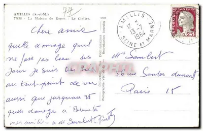 Amillis (S.-et-M.) — La Maison de Repos - Le Cloître — Collezione delle Dominicane — Verso