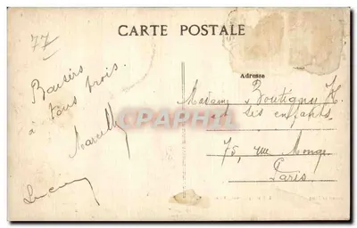 Grez-sur-Loing — Koniec świata — L. Cofün, fot. Moret — Rewers