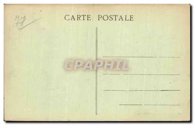 Castelo de Vaux-le-Vicomte — vista dos jardins com fontes — editor Brossonnot, Melun, n° 68 — Verso