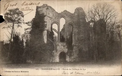 Dammarie les Lys - Ruínas da Abadia - Bilhete postal antigo