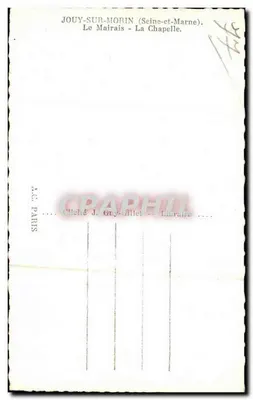 जूई-सर-मोरिन — चैपेल — प्रकाशक जे. ग्वी-गिलेट, पेरिस — पीछे