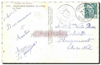 Chelles — A Postagem — Edições de Arte RAYMON — Verso