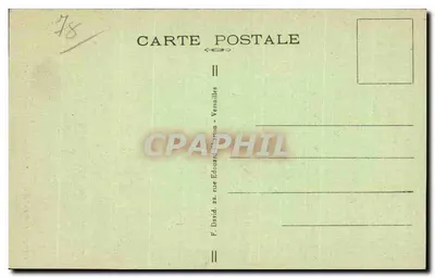 Kasteel van La Madeleine — Originele uitzicht — F. David, Parijs — Achterkant