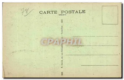 Vale de Chevreuse — Escada do Castelo de La Madeleine — Editor F. David, Versailles, n° 45 — Verso