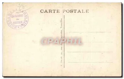 Chevreuse (S.-et-O.) — pierwotna wizja Zamek La Madeleine, zbudowany w 975, zniszczony w 1624 — Rewers