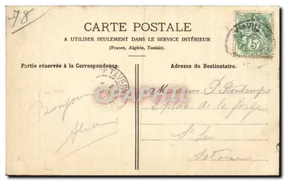 Chevreuse - A Ponte do Abreuvoir — Carta postal n°59 — Verso