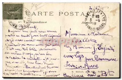 Dampierre (S.-et-O.) — Vue de la côte des dix-sept tournants — E.M. n°2240 — Verso