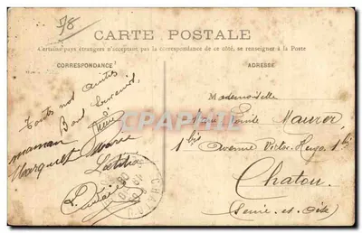 Mantes (S.-et-O.) — O Palácio de Justiça — Coleção Lanchantin — Verso