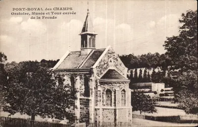 Port-Royal des Champs — Chiesa e Torre quadrata della Fronde — Editore F. David, Versailles