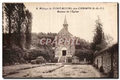 Abbazia di Port-Royal-des-Champs — Ruine della Chiesa — Editore F. David, Versailles
