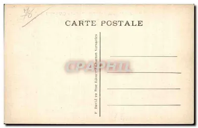 Abbazia di Port-Royal-des-Champs — Ruine della Chiesa — Editore F. David, Versailles — Verso
