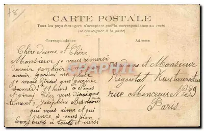 Le Vésinet — L'Asile — Vista geral e Fachaça Principal — Marca « Abeille », depositada — Verso
