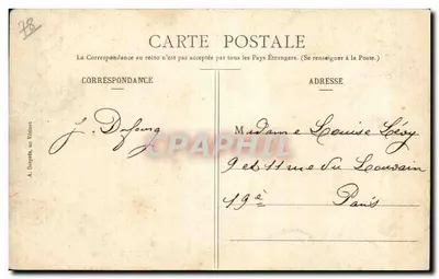 Le Vésinet - A Gruta — editor A. Després, n°78 — Verso