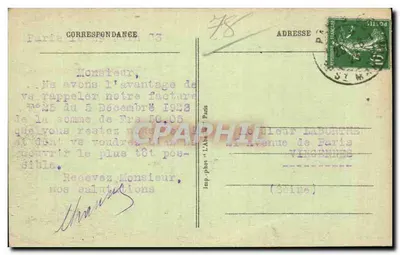 Le Vésinet (S.-et-O.) - O Lago - Vista Artística — L'Aberlèe, Paris — Verso