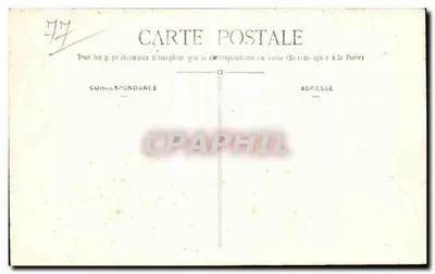 Jouarre (S.-et-M.) — Interior de la Cripta de San Pablo — Muro Merovingio y los Sepulcros (siglo VII) — Fotografía G. Brindelet, 30, rue Saint-Nicolas, La Ferté-sous-Jouarre (S.-et-M.) — Reverso