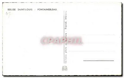 Kościół św. Ludwika — Fontainebleau — Rewers