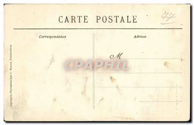 Floresta de Fontainebleau — O mais antigo carvalho da floresta — Coleção Artística L. M. — Verso