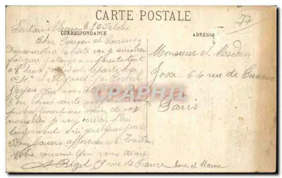 Fontainebleau — O Busto de Decamps — N. G. — Verso