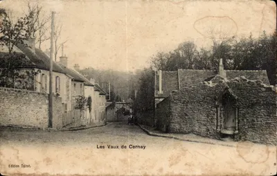 Bilhete postal antigo Les Vaux de Cernay