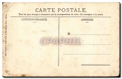 Bilhete postal antigo Les Vaux de Cernay — Verso