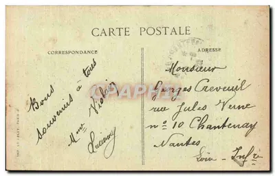 Versalles — Galería de Espejos donde se firmó el Tratado de Paz, el 28 de Junio de 1919 — Reverso