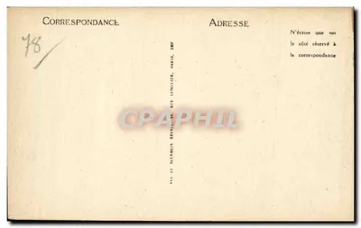 Rambouillet — Zamek — Ogólny widok kanałów i parteru — LL — Rewers