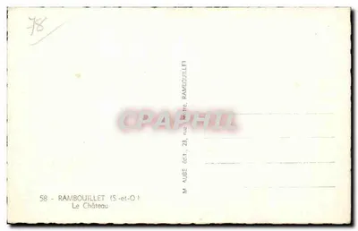 Il Castello — Rambouillet (S.-et-O.) — n° 78 — Verso