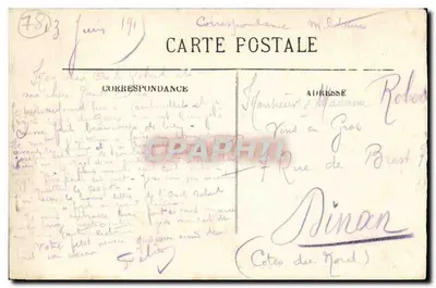 Rambouillet — O Esfinge e o Castelo — LL. n°16 — Verso
