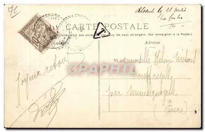 Le Havre — Floresta de Montjeon — Pavilhão dos Guardas — L'H. — Verso