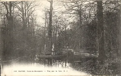 Havre. Floresta de Montgeon — Vista do Lago. E.J.