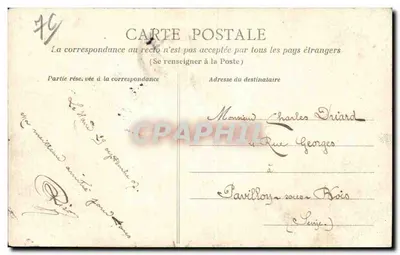 LE HAVRE - Floresta de Montjeon (Bosque de Boulogne de Le Havre) — E.B.Z. III — editor E.B.Z. n°114 — Verso