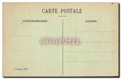 Reims w latach bombardowań 1914-1917 — Rue du Mont-d'Arène przedłużona — Dubois, Reims, n°275 — Rewers