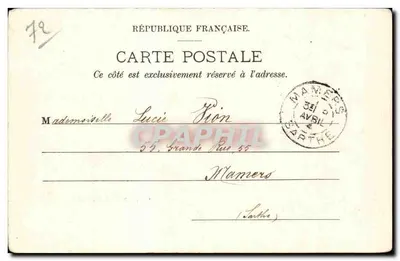 Campo e monumento di Auvours — Le Mans — Joguet-Goupil, No. 20 — Verso