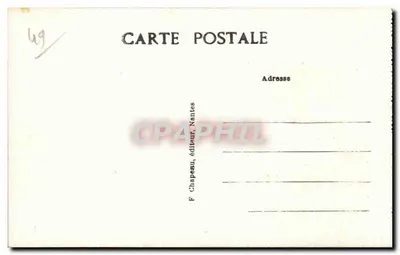 St-Florent-le-Vieil (M.-et-L.) — A Loire, o Côteau e a Igreja — F. Chapeau, Nantes — Verso