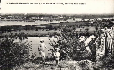 St-FLORENT-le-VIEIL (M-et-L) — La Vallée de la Loire, prise du Mont-Glonne