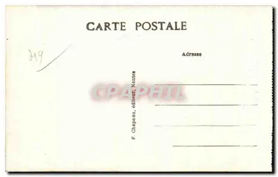 Saint-Florent-le-Viel (M.-et-L.) — Fachada da Igreja — F. Chapeau, editor, Nantes — Verso