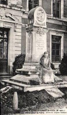 Monument aux Morts de Saint-Florent-le-Vieil — œuvre du sculpteur Chéneau — éditeur F. Chapeau, Nantes