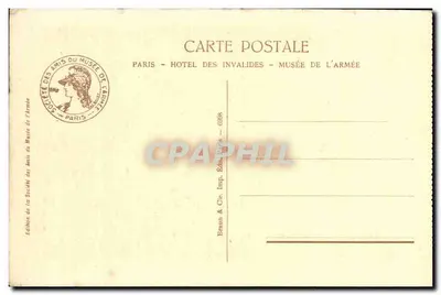 アンティーク絵葉書 ミリタリア アュベル Nos martyrs pour le droit et la patrie — 裏面