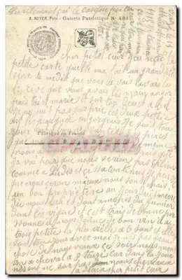 Batalha da Baioneta — A la Baionnette! — por E. Chaperon, editor A.N. Paris 486 — Verso