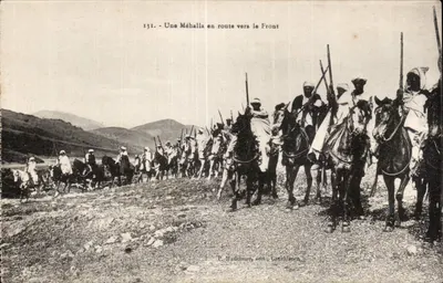 Une Méhalla en route vers le Front — P. Madolaure, édit. Casablanca, n°131