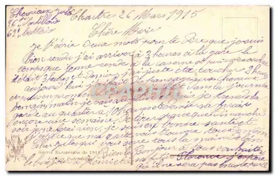 Marines na froncie w Flandrii — Pinx. C. Fouqueray — 1963 — Rewers