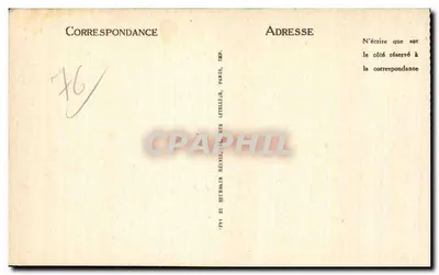 Rouen — Local do Auto de Jeanne d'Arc em Rouen, em 30 de Maio de 1431 — ND — Verso