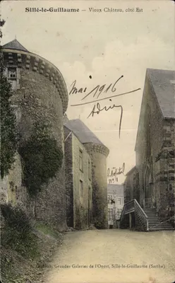 Sillé-le-Guillaume — Velho Castelo, lado Leste — R. Hôpital, n°11